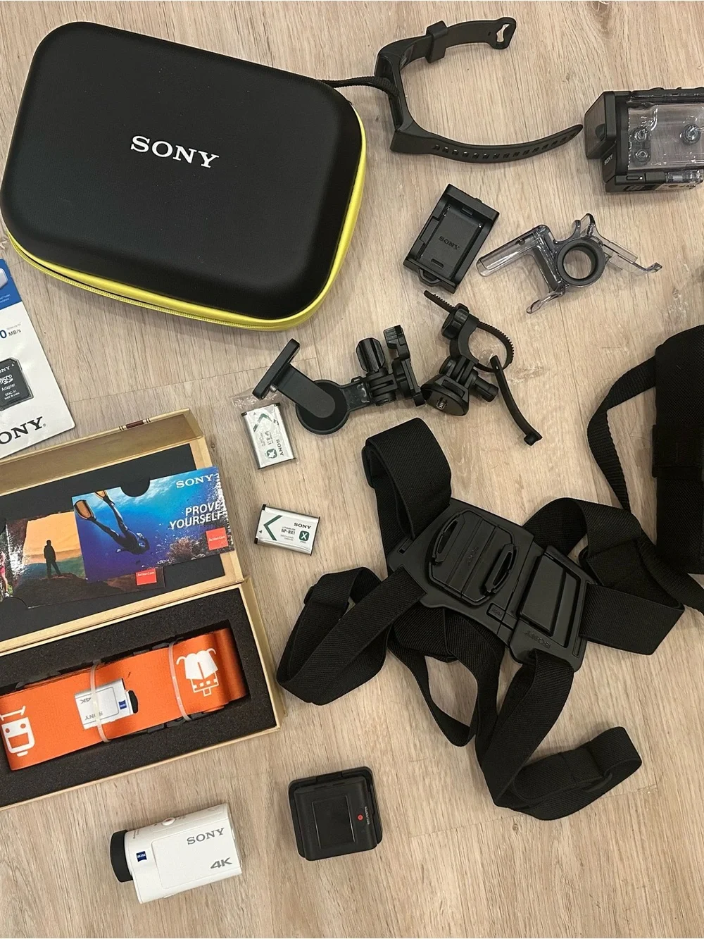 Sony White 4K Compact Action Camera
